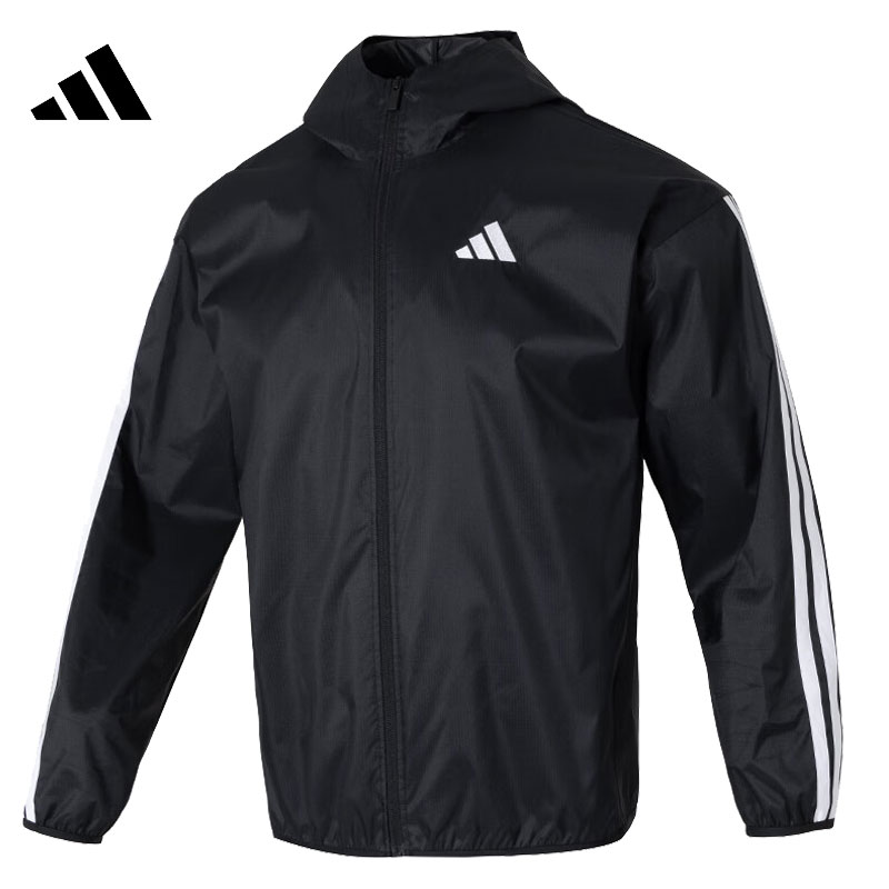 adidas阿迪達(dá)斯男子M 3S WB Ripstop運(yùn)動健身夾克外套IM7848